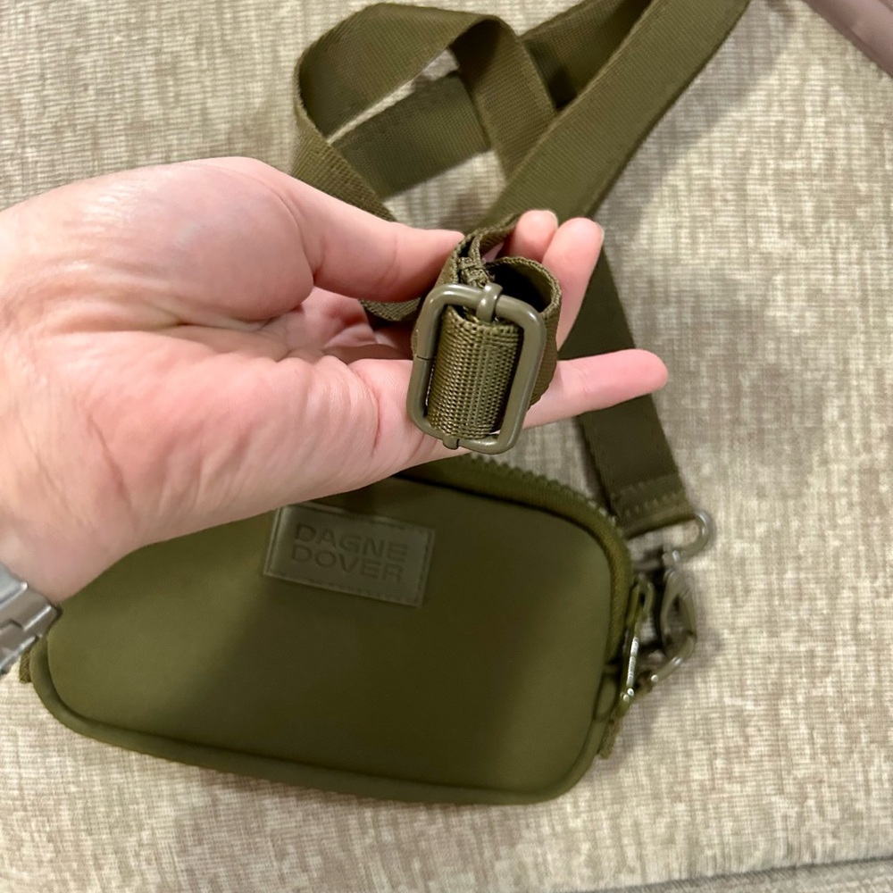 Dagne Dover Olive Green Crossbody Belt Bag - Picture 6 of 6